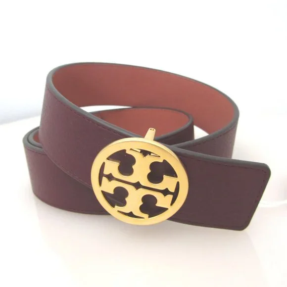 Tory Burch Reversible Tan and Light Pink Belt Amazon.com: Tory Burch 84841 Classic Tan And Poppy Red With  main image 2